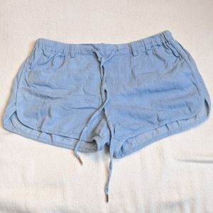 Lumiere drawstring jean shorts